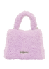 Mini St Marc Top Handle, &pound;140, Handbags, Purple, Shearling, Back view